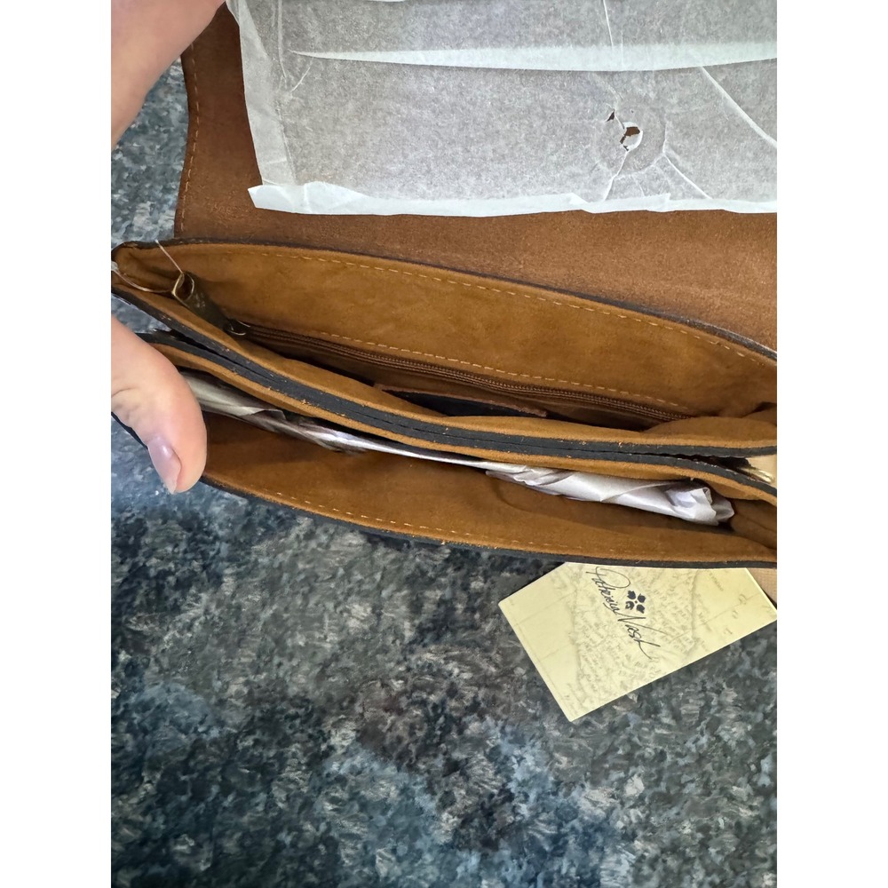 Patricia Nash Balluri Crossbody Bag Tan Leather Heritage Collection P61401 NEW - Picture 6 of 9